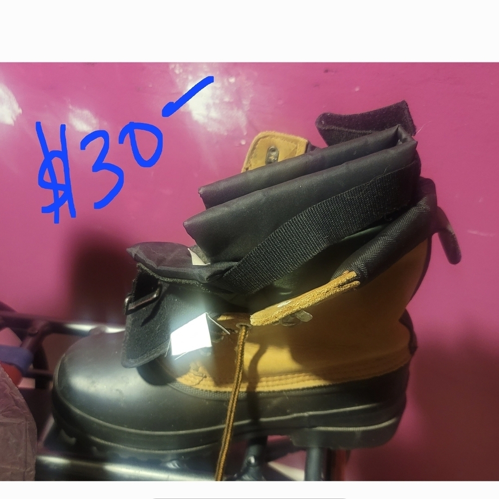 Work Boots Not Ratlll Black and Tan Winter Boots